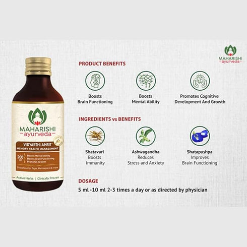 Maharishi Ayurveda Vidyarthi Amrit Syrup